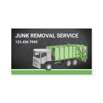 Chalkboard Junk Removal Service Garbage Truck