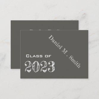 Chalkboard look  2023  -  graduation name card