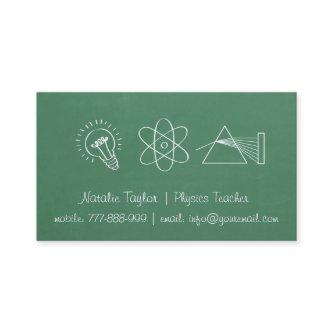 Chalkboard Physics Science Teacher