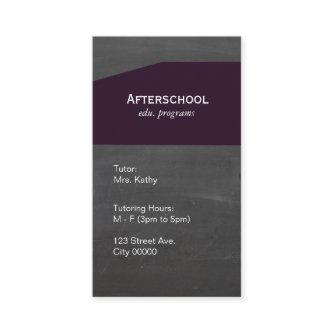 Chalkboard Purple Panel