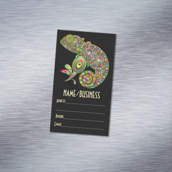 Chameleon Psychedelic Fantasy  Magnet