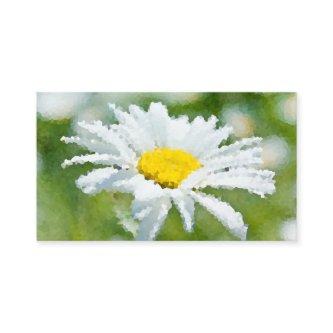 Chamomile daisy flower oil painting effect sunny d