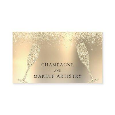Champagne and Makeup Gold Foil Glitter