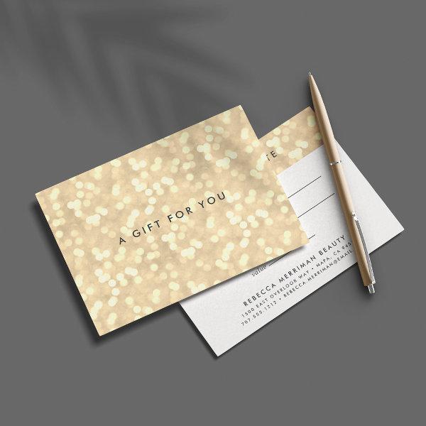 Champagne Gold Bokeh | Gift Certificate