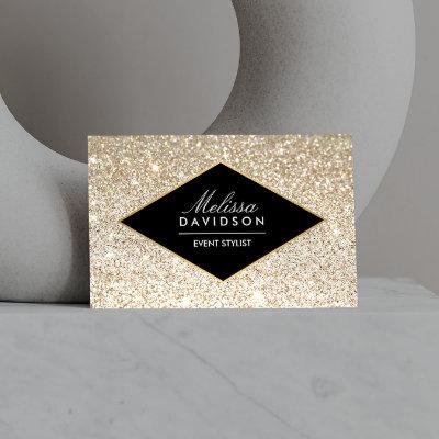 Champagne Gold Glitter and Glamour Event Planners