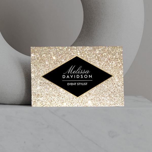 Champagne Gold Glitter and Glamour Event Planners