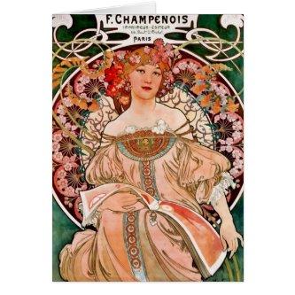 Champagne Woman - F. Champenois Imprimeur