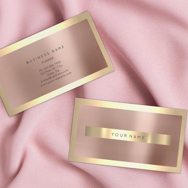 Champaigne Gold Frame Blush Rose Gold Minimal