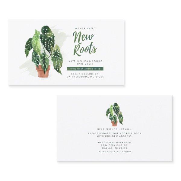 Change of Address Botanical Moving Announcement