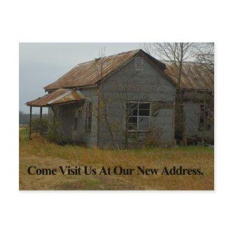 Change of Address Card: Come Visit Us Announcement Postcard