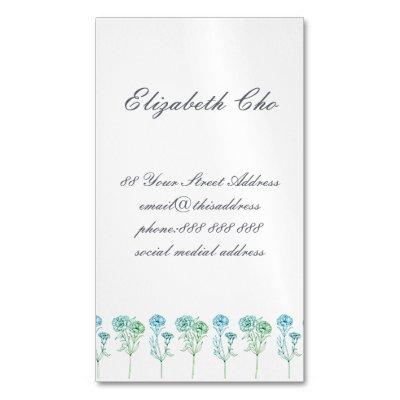 Change of Address - Carnations  Magnet