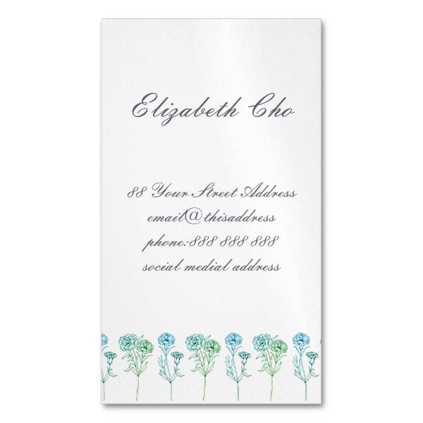Change of Address - Carnations  Magnet