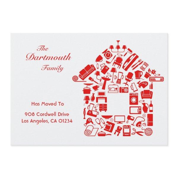 Change of Address Flat Card Announcement