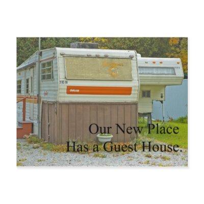 Change of Address - Guest House Announcement Postcard