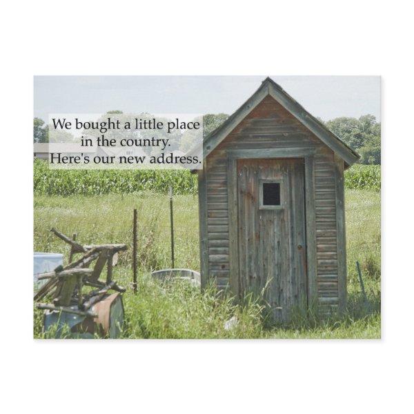 Change of Address Postcard: Country Home Announcement Postcard