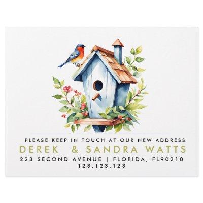 change of address we've moved announcement bird flyer