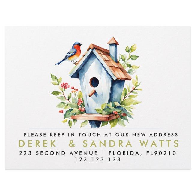 change of address we've moved announcement bird flyer