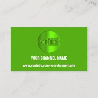CHANNEL NAME YOU TUBER LOGO QR CODE GREEN WHITE