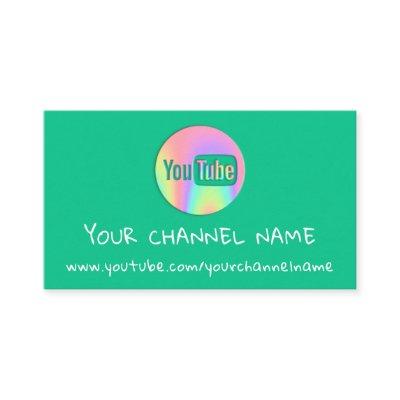 CHANNEL NAME YOUTUBER LOGO QR CODE GREEN