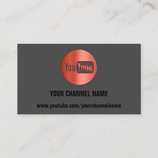 CHANNEL NAME YOUTUBER LOGO QR CODE RED