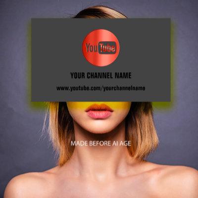 CHANNEL NAME YOUTUBER LOGO QR CODE RED