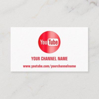 CHANNEL NAME YOUTUBER LOGO QR CODE RED WHITE  BUSI