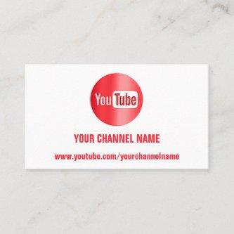 CHANNEL NAME YOUTUBER LOGO QR CODE RED WHITE