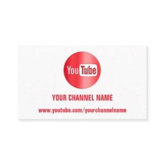 CHANNEL NAME YOUTUBER LOGO QR CODE RED WHITE