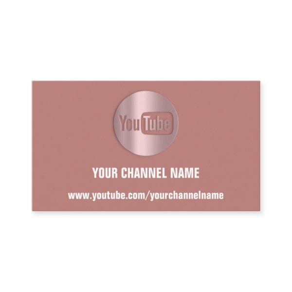 CHANNEL NAME YOUTUBER LOGO QR CODE ROSE