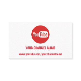 CHANNEL YOUTUBER LOGO QR CODE RED LOGO WHITE