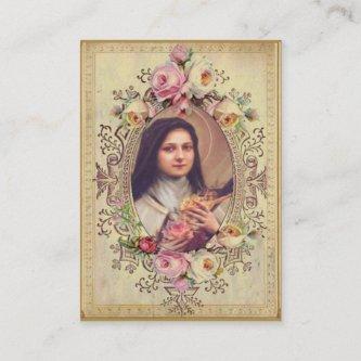 Chaplet of St. Therese Holy Card Prayer