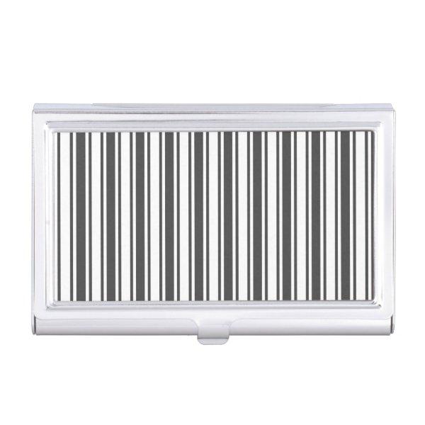 Charcoal gray and white candy stripes  case