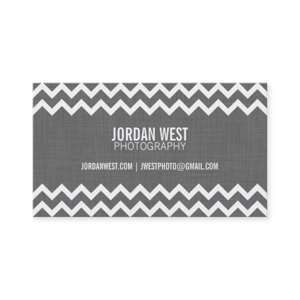 Charcoal Gray Modern Chevron