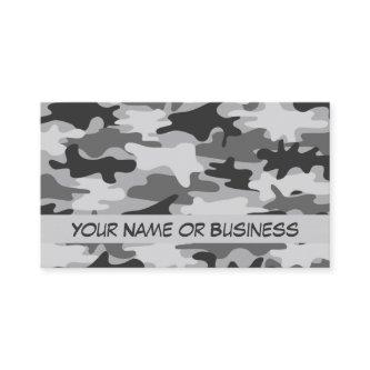 Charcoal Grey Camo Camouflage Name Personalized