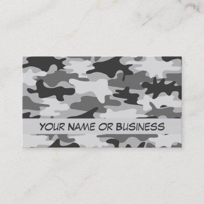 Charcoal Grey Camo Camouflage Name Personalized