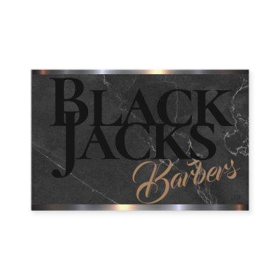Charcoal Grey Marble Barber Shop on a