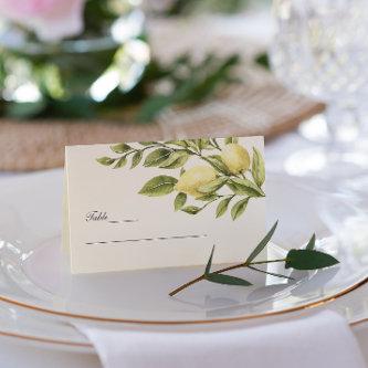 Charcoal | Lemons Leaves elegant Wedding