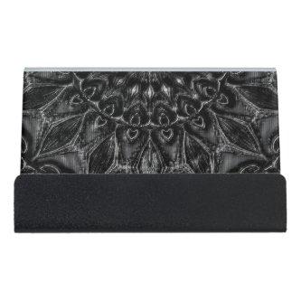 Charcoal Mandala  Desk  Holder