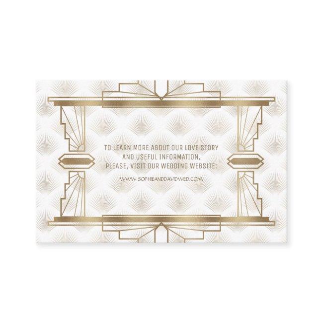 Charming Gold Great Gatsby Art Deco 1920s Website