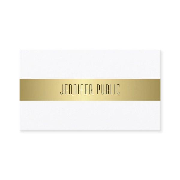 Charming Modern Gold Look Design Smooth Plain