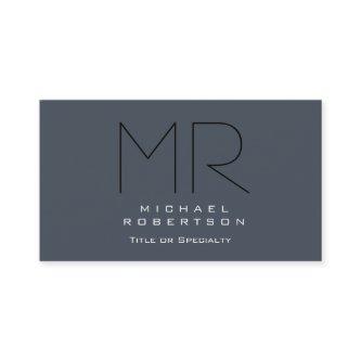 Charming Modern Monogram Gray Clean