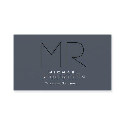 Charming Modern Monogram Gray Clean