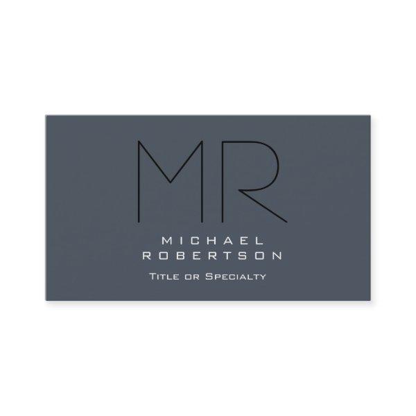 Charming Modern Monogram Gray Clean