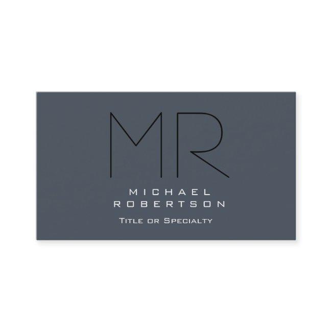Charming Modern Monogram Gray Clean