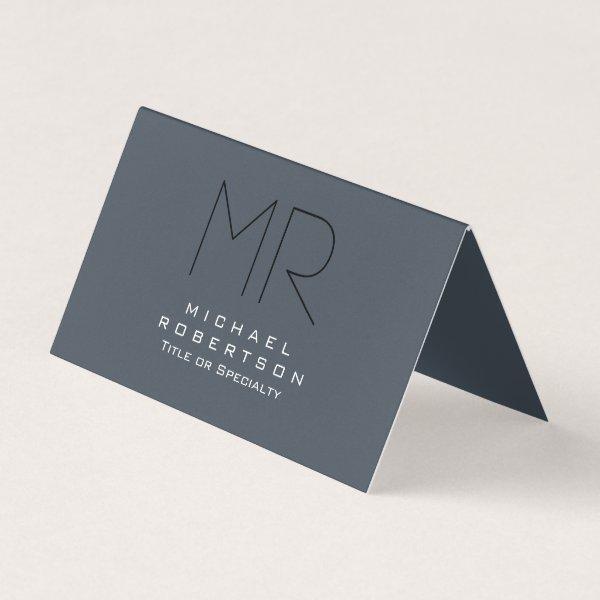 Charming Modern Monogram Gray Clean