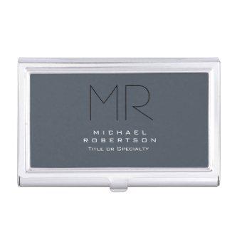 Charming Modern Monogram Gray Clean  Case
