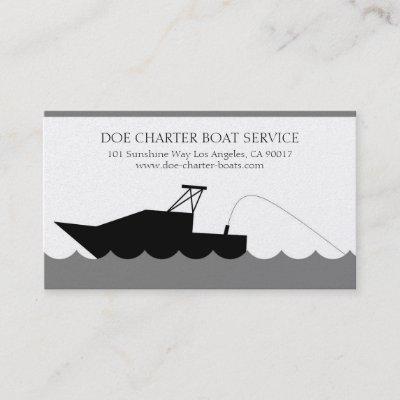 Charter Deep Sea Fishing Boat Gold Paper