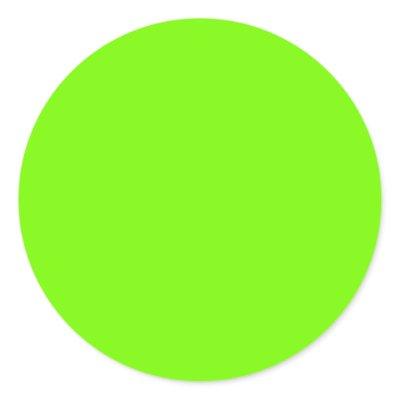 Chartreuse Neon Yellow Green Color Only Tools Classic Round Sticker