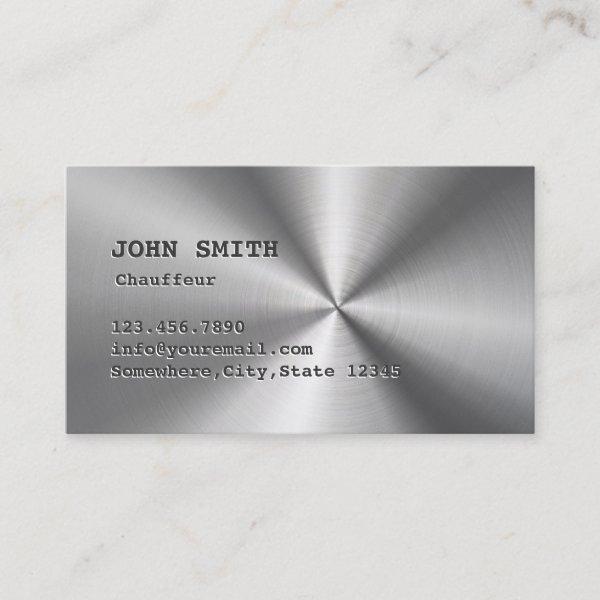 Chauffeur Cool Faux Stainless Steel Metallic