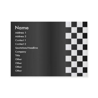 Checkerboard Border Profile Card